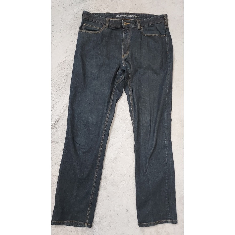 Duluth Trading Jeans Mens 36x34   Flex Weekender Trim Fit Denim Blue Outdoor